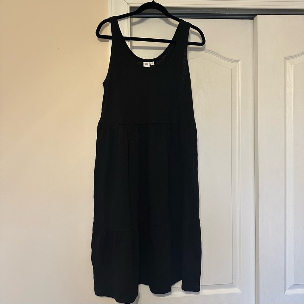 Gap Sleeveless Black Jersey Dress (Size Small)